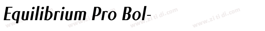 Equilibrium Pro Bol字体转换